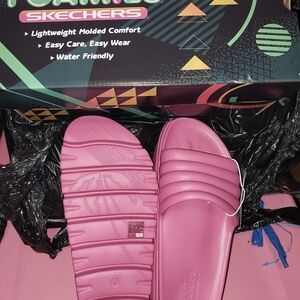 Skechers Pink Chunky Sole Sandals